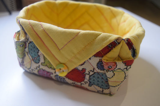 Fabric Bread Basket - Chicks
