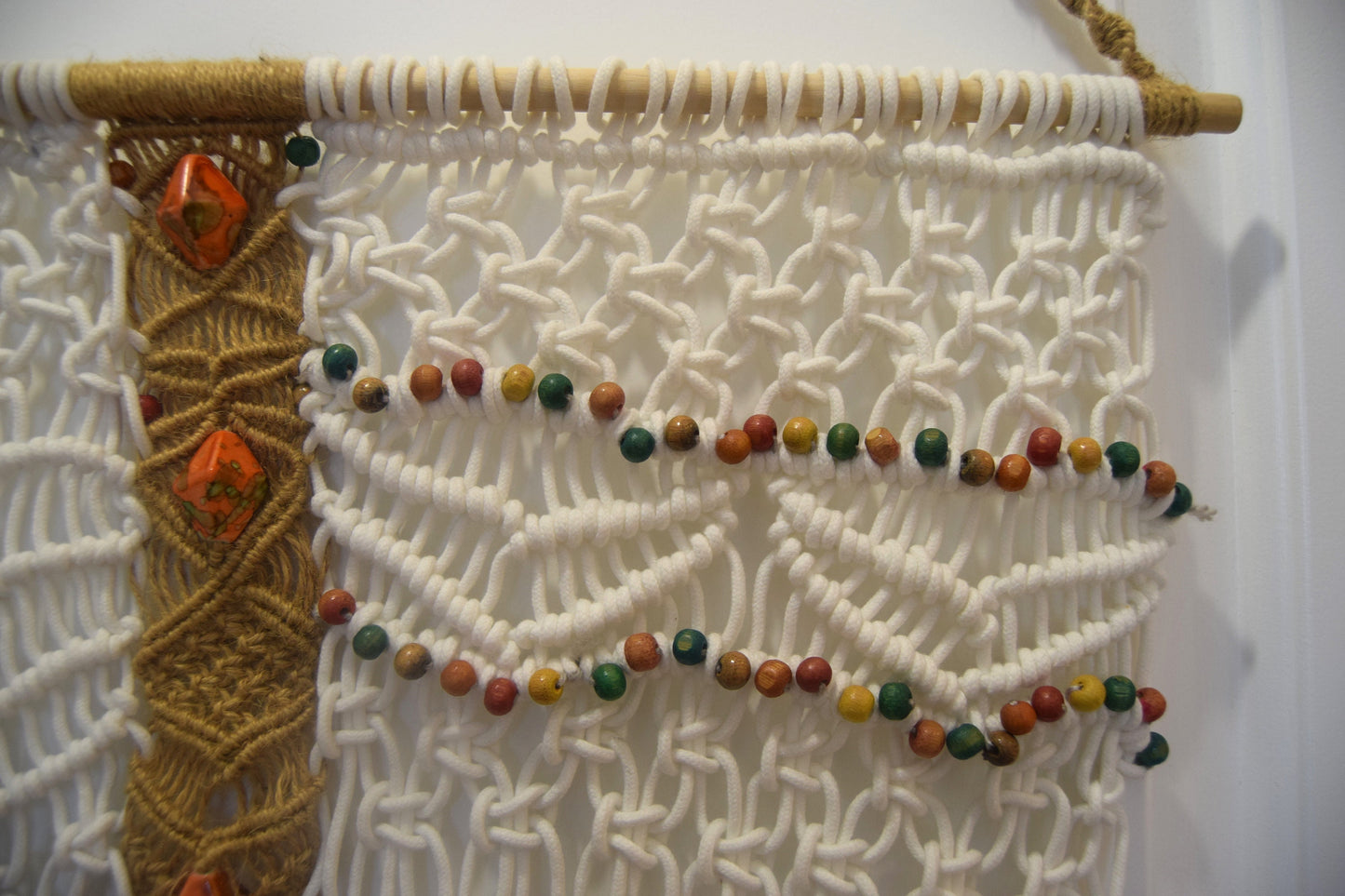 Beaded Macrame Hanging Decoration