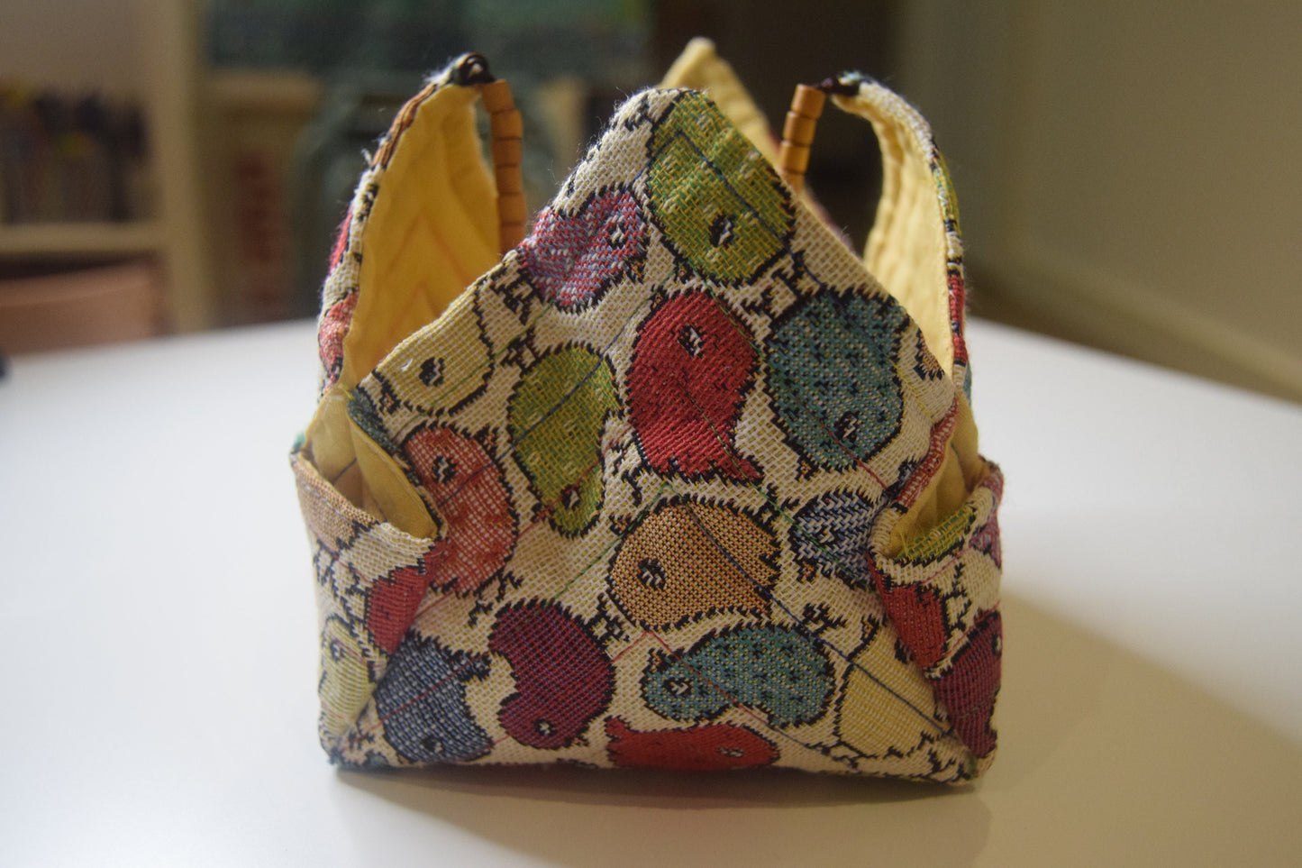 Fabric Bread Basket - Chicks