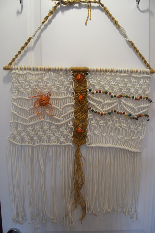 Beaded Macrame Hanging Decoration