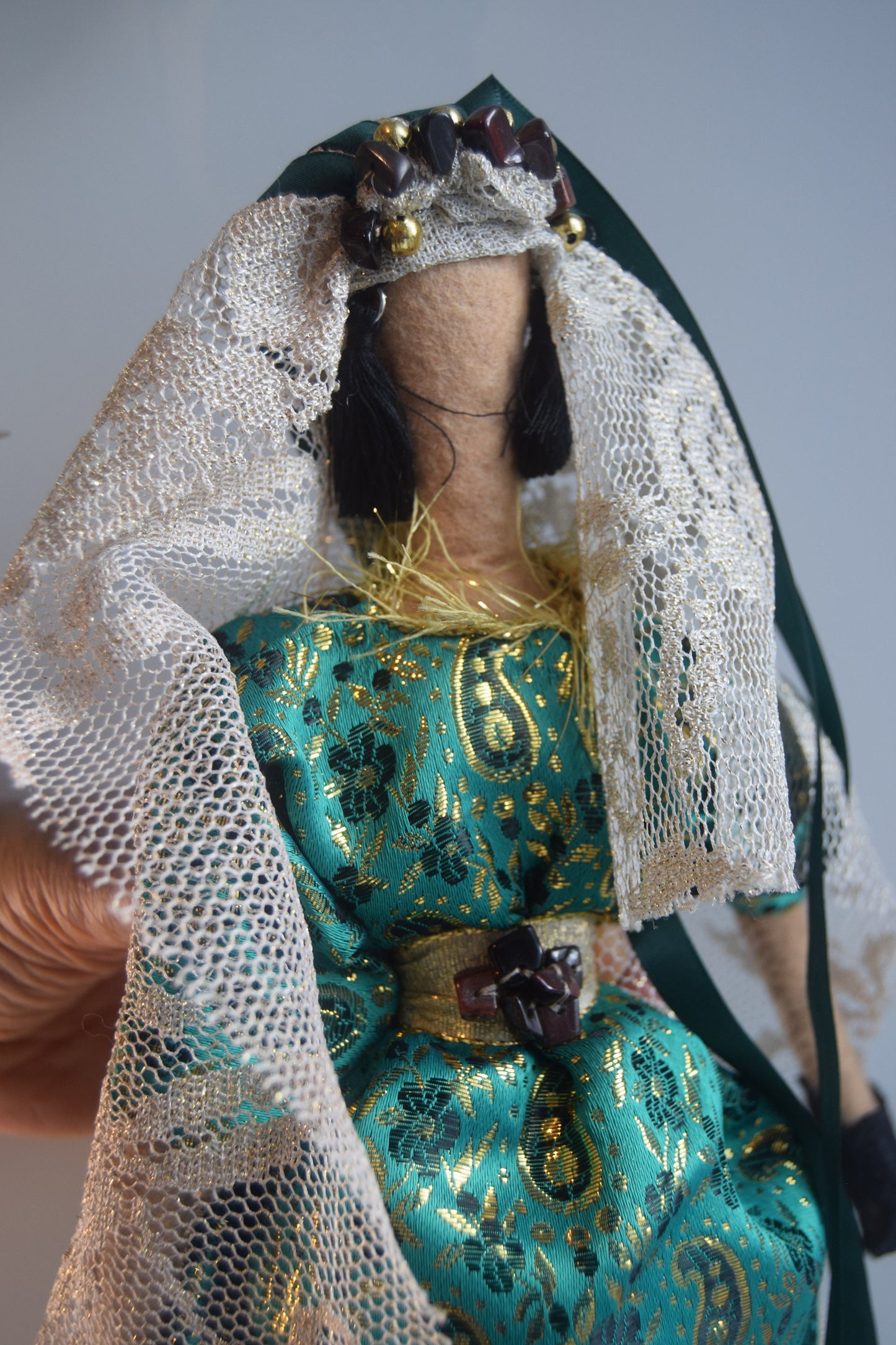 Handmade Fabric Doll - Traditional Sudanese Dress