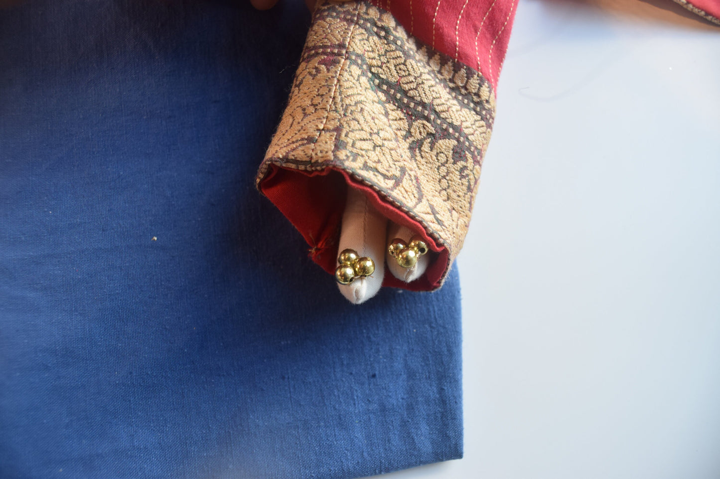 Handmade Fabric Doll - Traditional Yemeni Dress