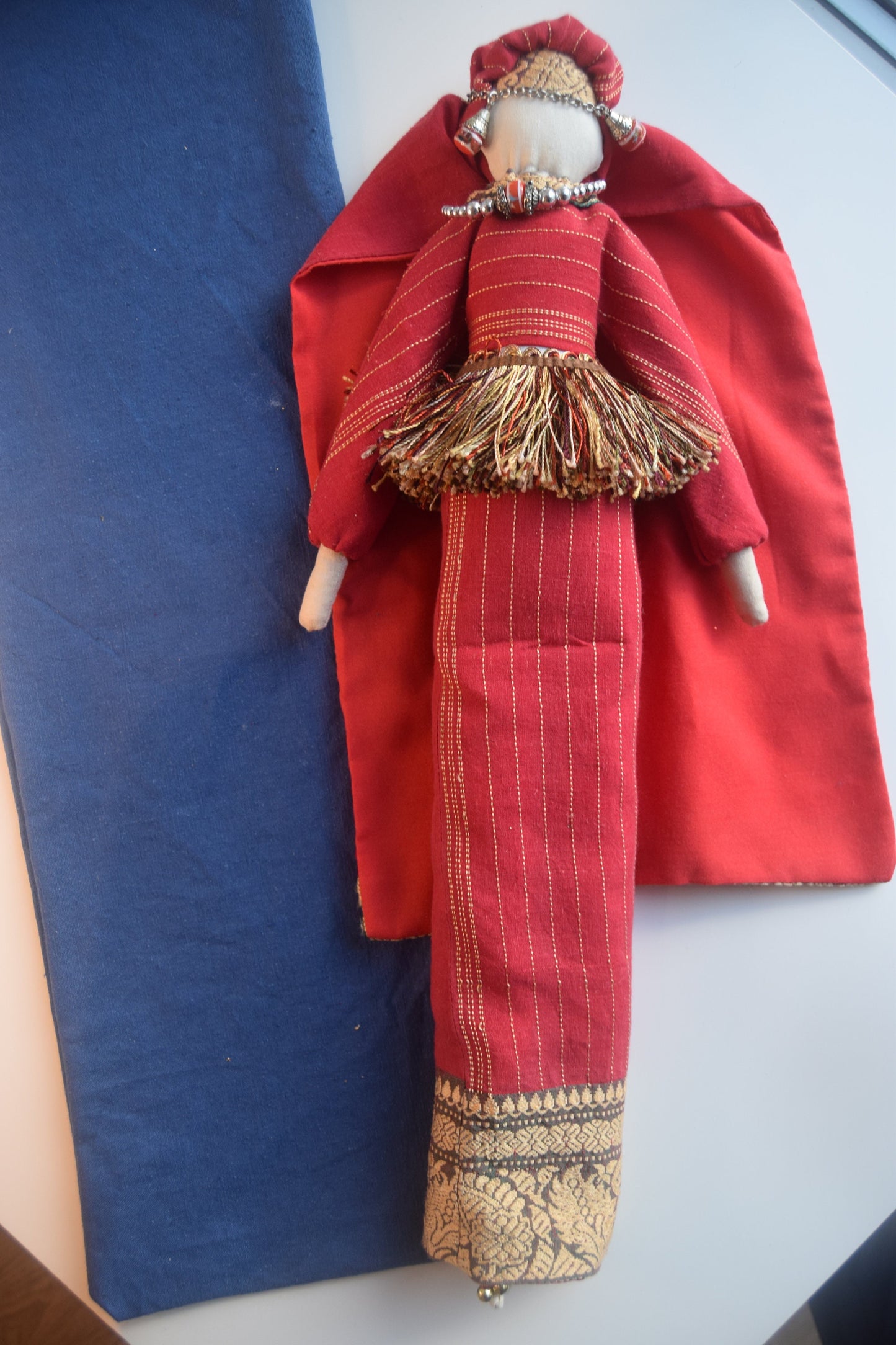 Handmade Fabric Doll - Traditional Yemeni Dress