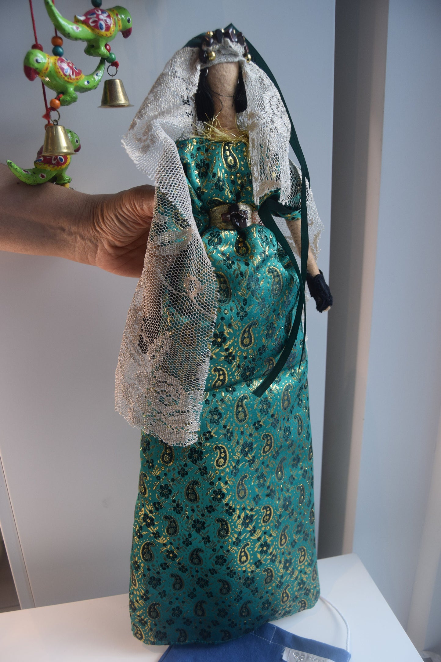 Handmade Fabric Doll - Traditional Sudanese Dress