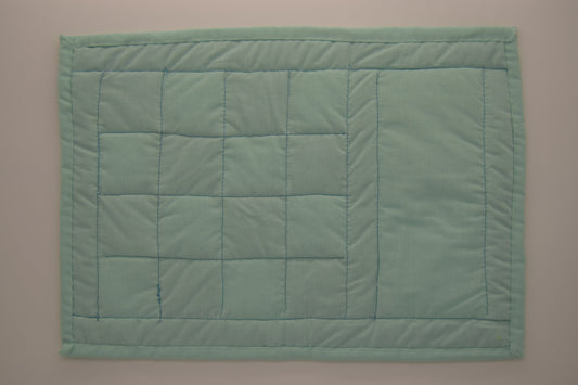 Patchwork Mug Rug - Turquoise