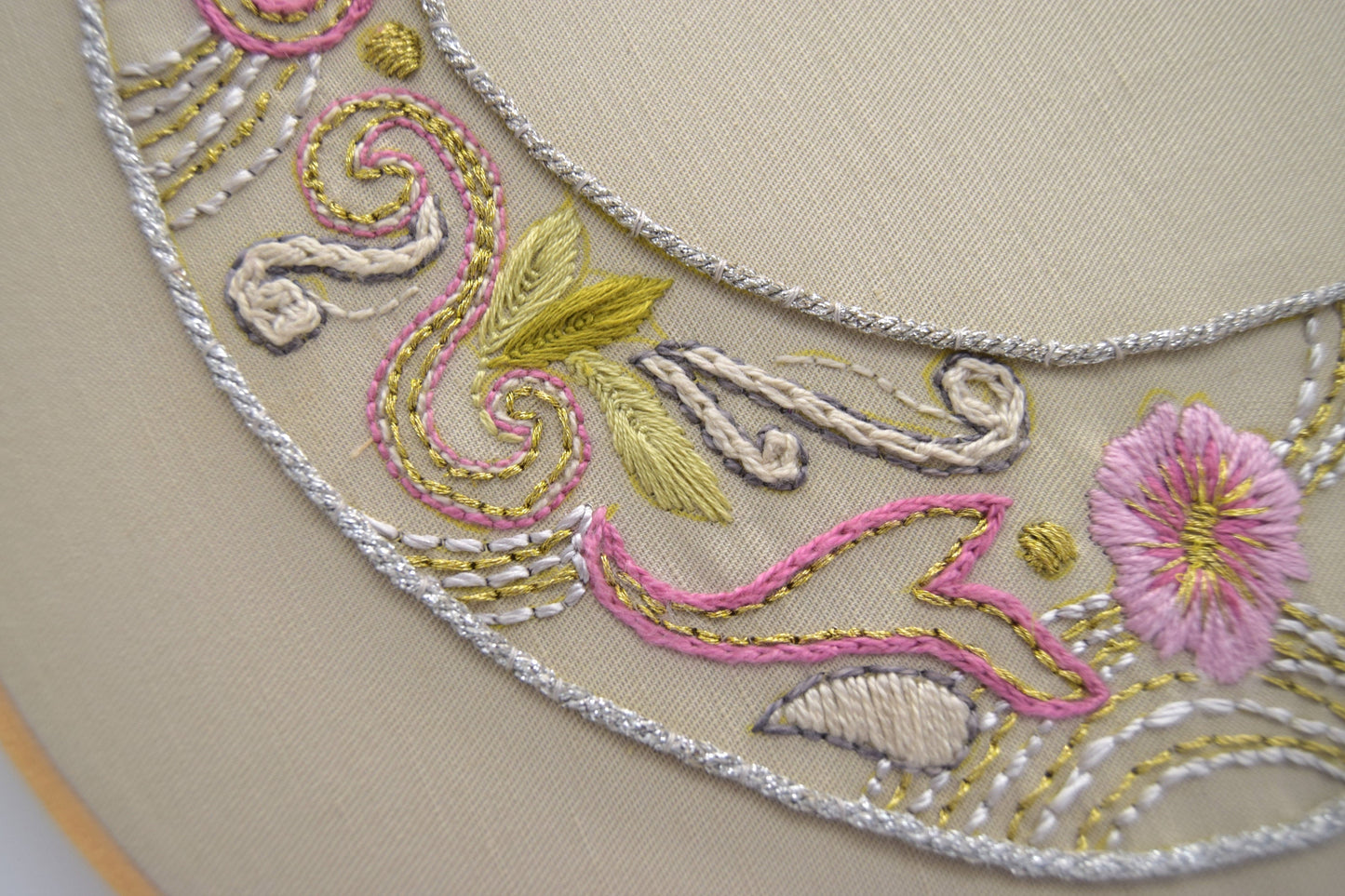 Ramadan Embroidery Hoop - RAMADAN MUBARAK Handmade Hand-stitched Embroidery Hoop